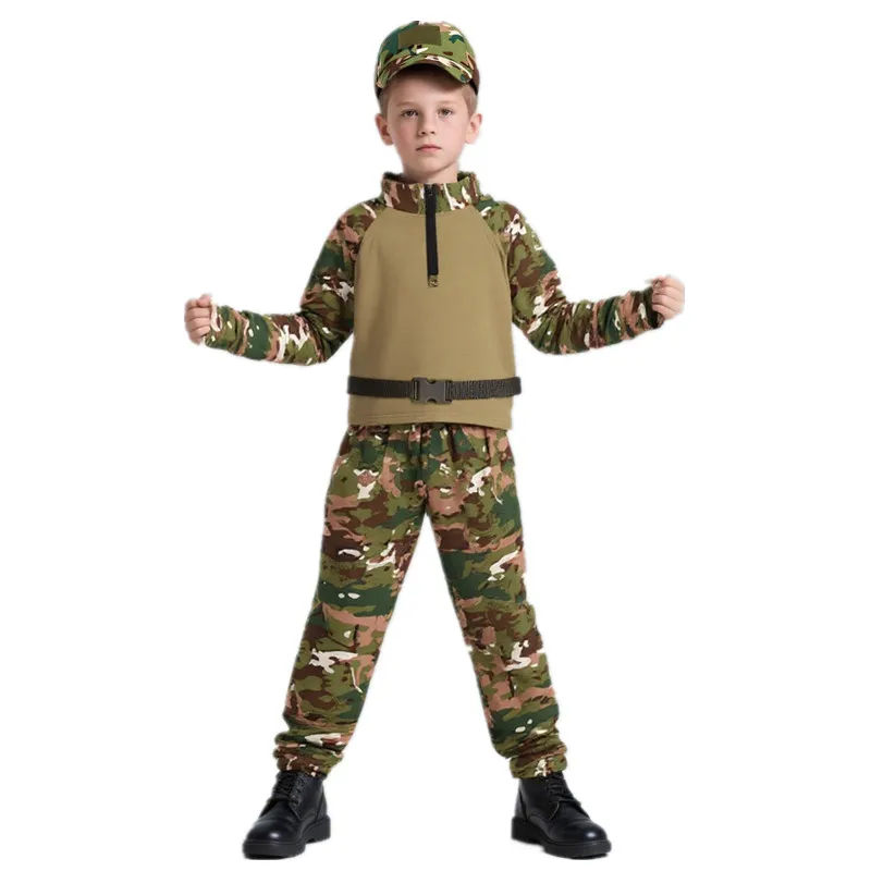 Outdoor Adventure Hat - Kids Adults Camouflage Frog Outfit Summer
