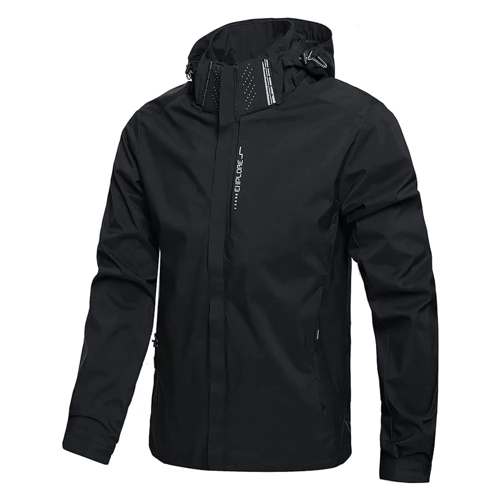 Men's Waterproof Rain Jacket L - Outdoor Adventure Hat recensie en prijs