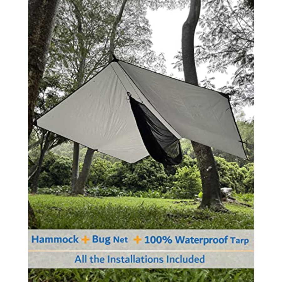 Portable Camping Hammock with  - Hammock Rain Tarp recensie en prijs
