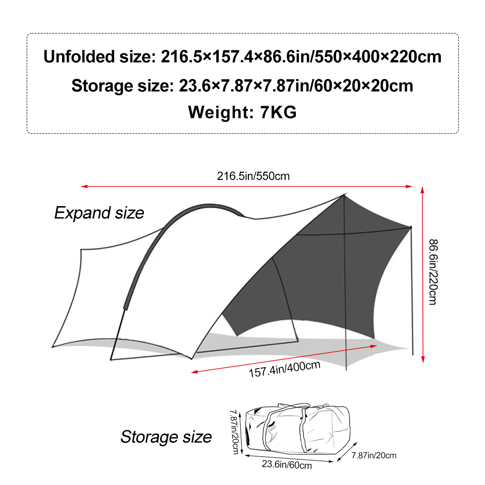 Silver Coated Sun Protection C - Hammock Rain Tarp recensie en prijs