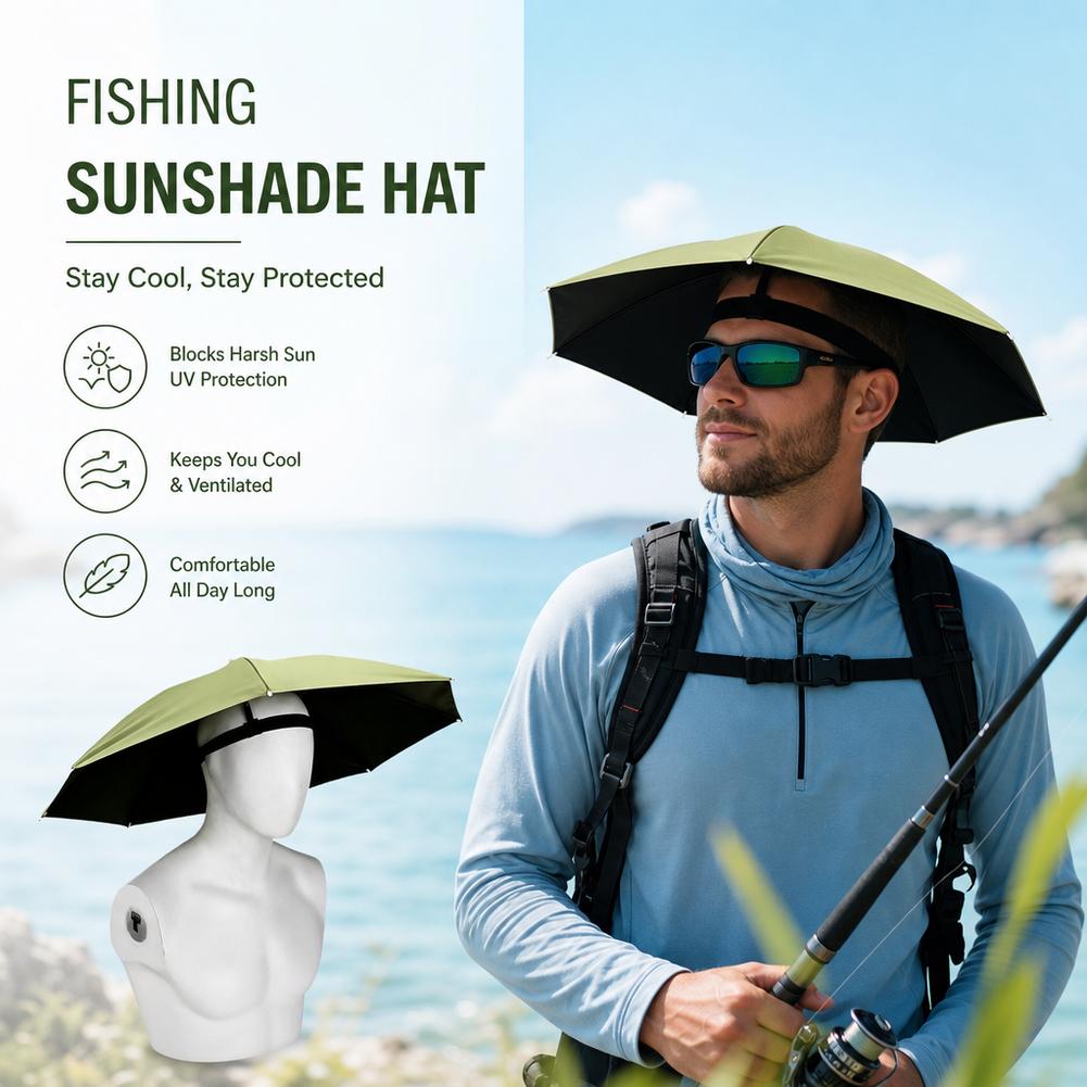 Hand-free Sun Umbrella Hat Fol - Outdoor Adventure Hat recensie en prijs