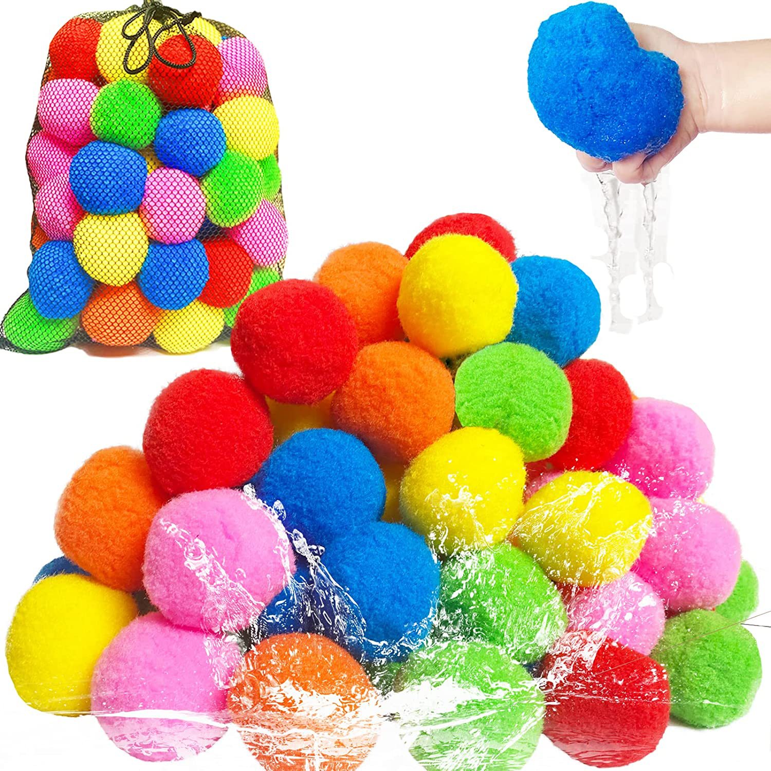 12/30/60Pcs Reusable Water Bal - Outdoor Adventure Games recensie en prijs